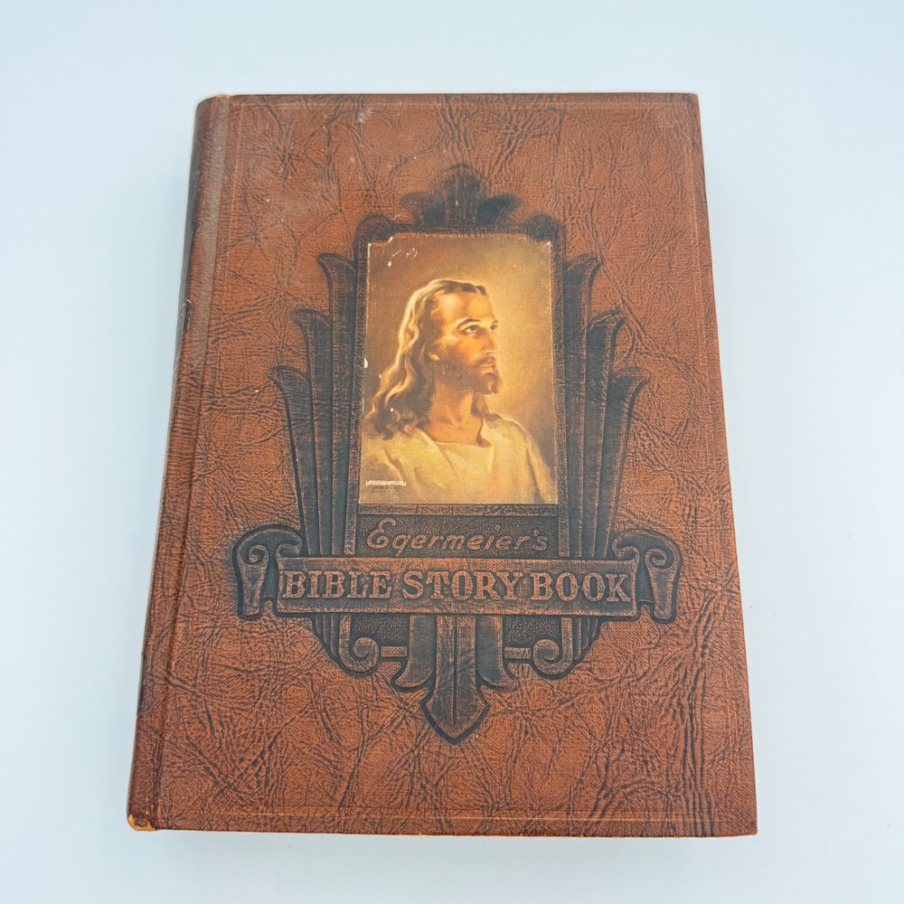 Egermeier's Bible Story Book 1947 De Luxe Edition Warner Press Hardcover Vintage